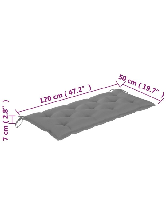 2-kohaline aiapink padjaga, 120 cm, eukalüptipuit