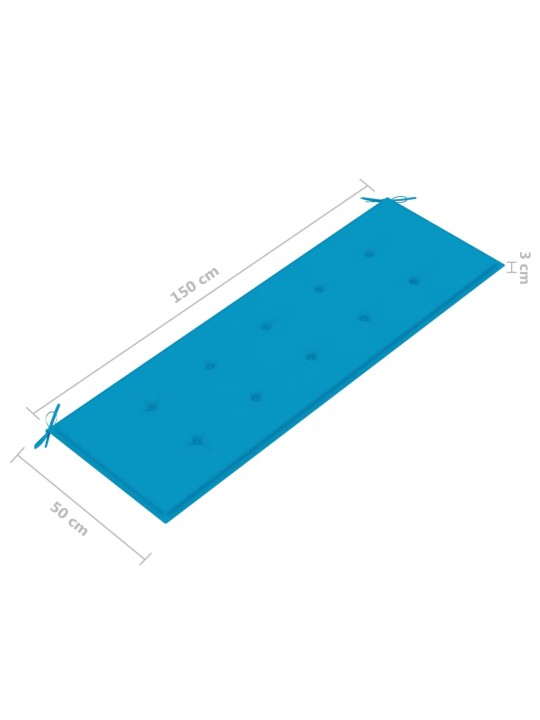 3-kohaline aiapink padjaga 150 cm, eukalüptipuit