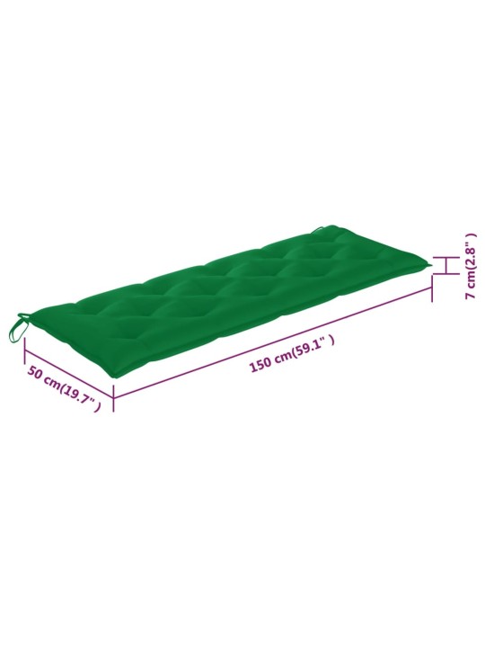 3-kohaline aiapink padjaga, 150 cm, eukalüptipuit