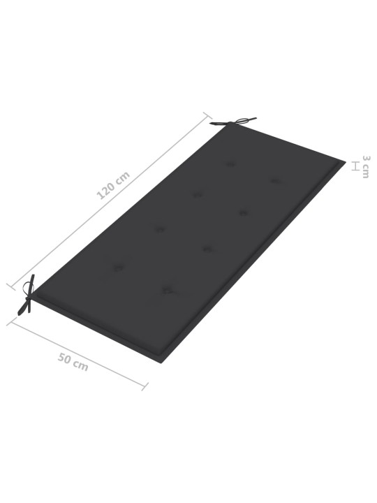 2-kohaline aiapink istmepadjaga, 120 cm, hall, eukalüptipuit