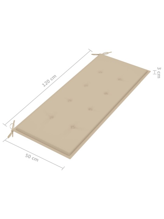 2-kohaline aiapink istmepadjaga, 120 cm, hall, eukalüptipuit