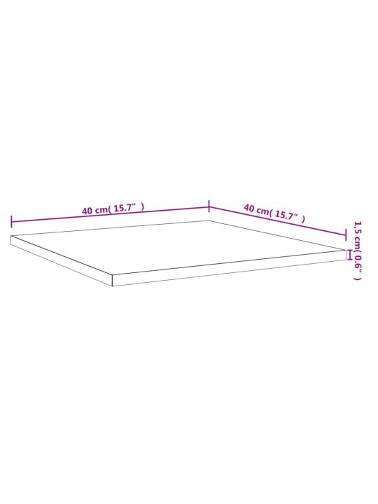 Riiuliplaadid 4 tk, sonoma tamm, 40x40x1,5 cm, puitlaastplaat