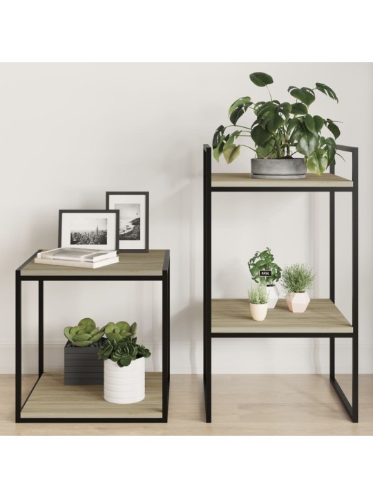 Riiuliplaadid 4 tk, sonoma tamm, 40x40x1,5 cm, puitlaastplaat