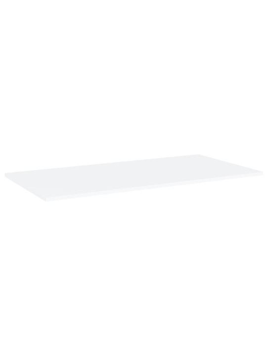 Riiuliplaadid 4 tk, valge, 80x20x1,5 cm, puitlaastplaat