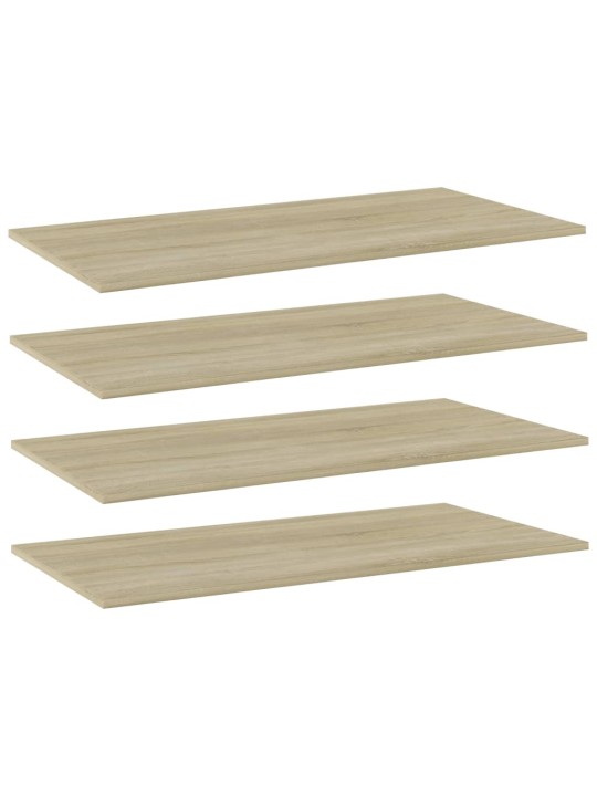Riiuliplaadid 4 tk, sonoma tamm, 80x20x1,5 cm, puitlaastplaat