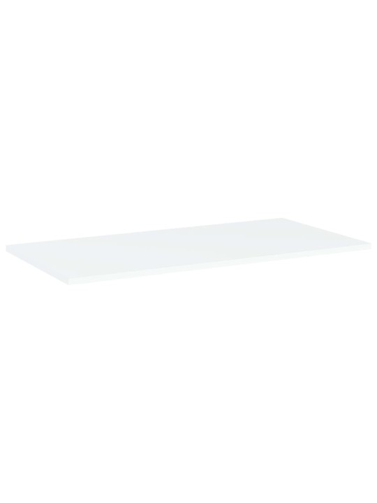 Riiuliplaadid 4 tk, valge, 80x40x1,5 cm, puitlaastplaat