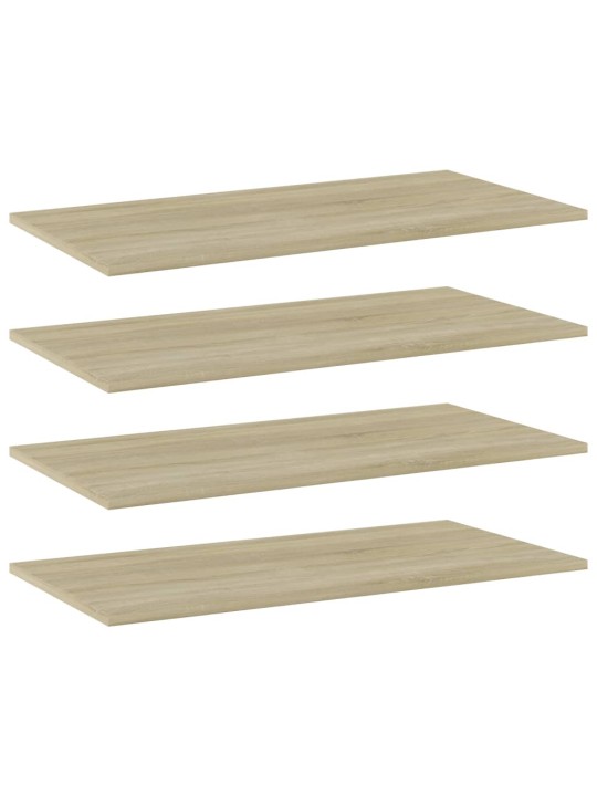 Riiuliplaadid 4 tk, sonoma tamm, 80x40x1,5 cm, puitlaastplaat