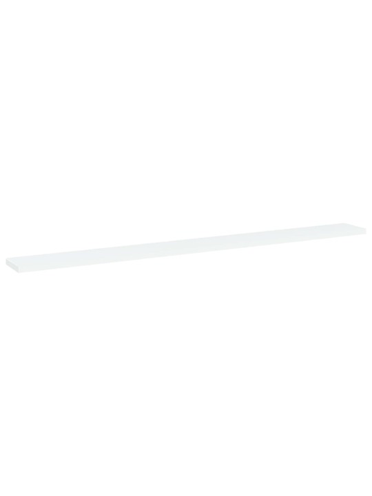 Riiuliplaadid 4 tk, valge, 100x10x1,5 cm, puitlaastplaat