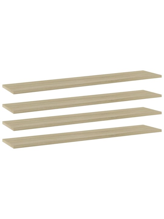 Riiuliplaadid 4 tk, sonoma tamm, 100x20x1,5 cm, puitlaastplaat