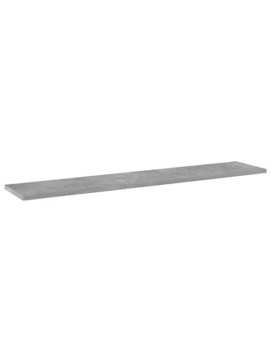 Riiuliplaadid 4 tk, betoonhall, 100x20x1,5 cm, puitlaastplaat