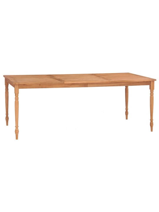 Batavia laud, 200x100x75 cm, toekas tiikpuu