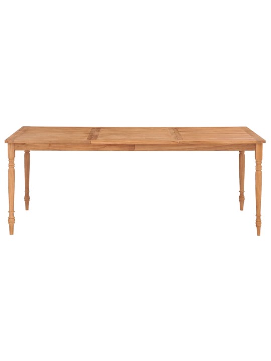 Batavia laud, 200x100x75 cm, toekas tiikpuu