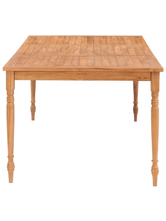 Batavia laud, 200x100x75 cm, toekas tiikpuu
