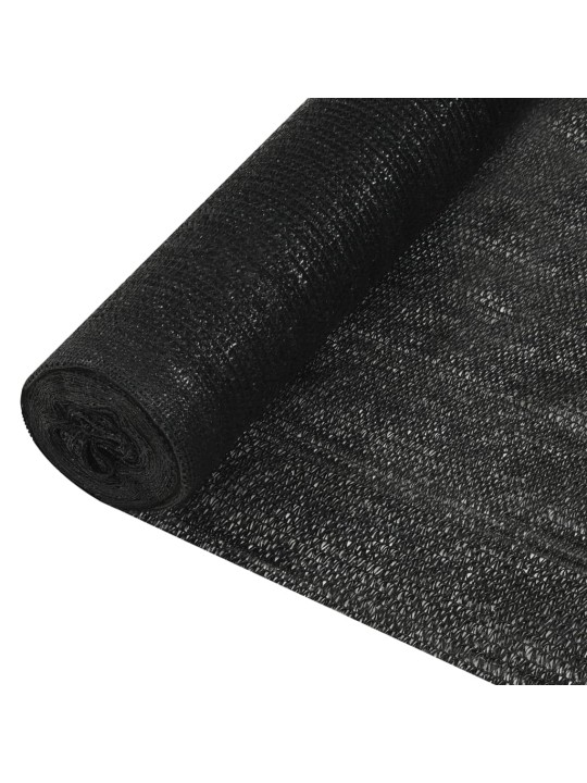 Privaatsusvõrk, must, 1,8 x 10 m, hdpe, 150 g/m²