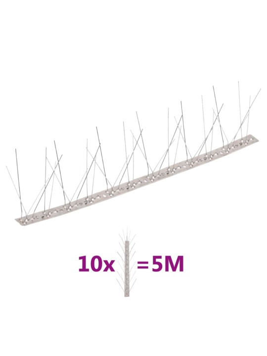 5-realised roostevabast terasest linnupiigid, 10 tk, 5 m