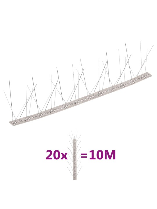 5-realised roostevabast terasest linnupiigid, 20 tk, 10 m