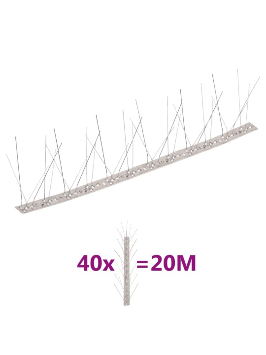 5-realised roostevabast terasest linnupiigid, 40 tk, 20 m