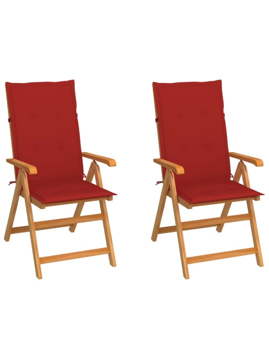 Aiatoolid, 2 tk, punaste istmepatjadega, tiikpuu