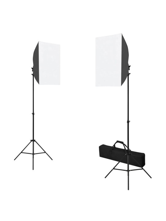 FOTOSTUUDIOKOMPLEKT VALGUSTUSE, TAUSTAPILDI JA REFLEKTORIGA