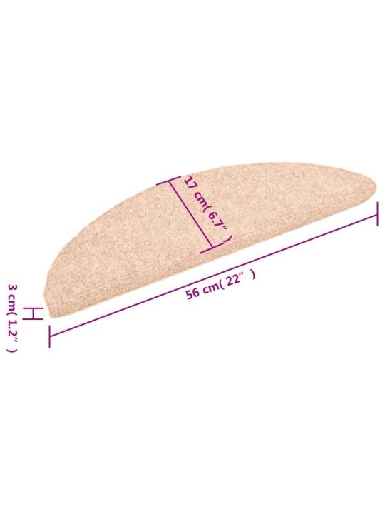 Isekleepuv trepivaip, 10 tk, must, 56x17x3 cm, aastehnika