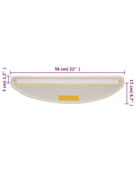 Trepimatid 10 tk, 56 x 17 x 3 cm, valge