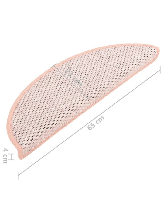 Isekleepuv trepivaip, 15 tk, 65x21x4 cm, punane