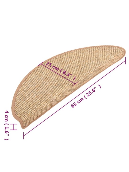 Iseliimuv trepivaip 15 tk, helepruun, 65x21x4 cm