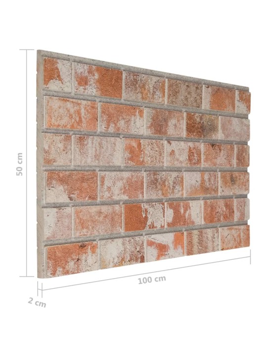 3d-seinapaneelid punase tellisedisainiga 10 tk, eps