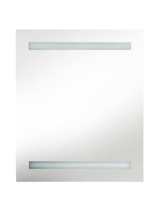 LED vannitoa peegelkapp, must, 50 x 14 x 60 cm