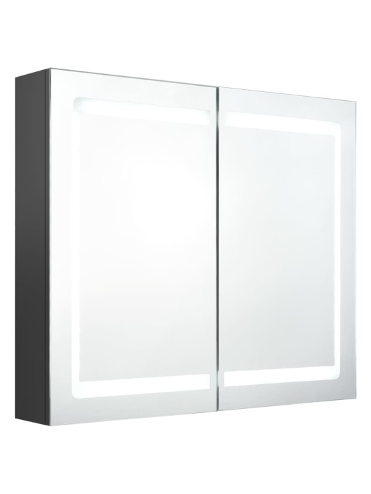 Led vannitoa peegelkapp, hall, 80 x 12 x 68 cm