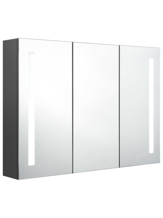 LED vannitoa peegelkapp, 89 x 14 x 62 cm, hall