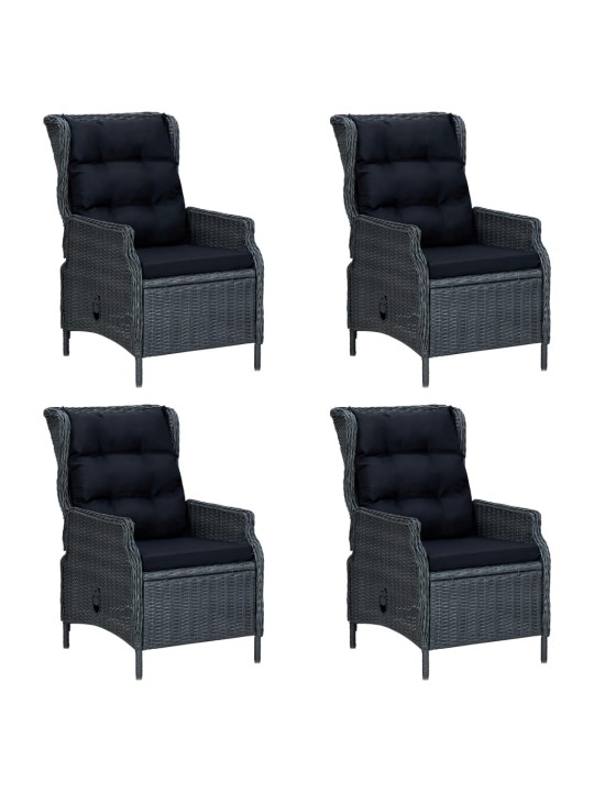 7-osaline aia söögitoa komplekt, tumehall