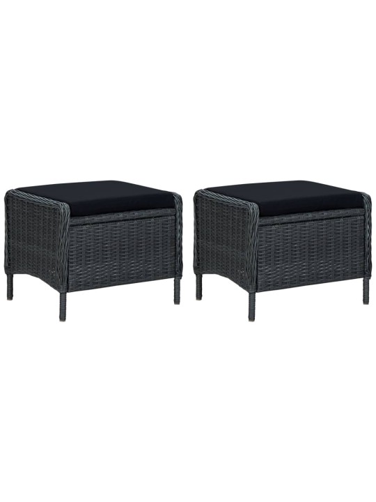 7-osaline aia söögitoa komplekt, tumehall