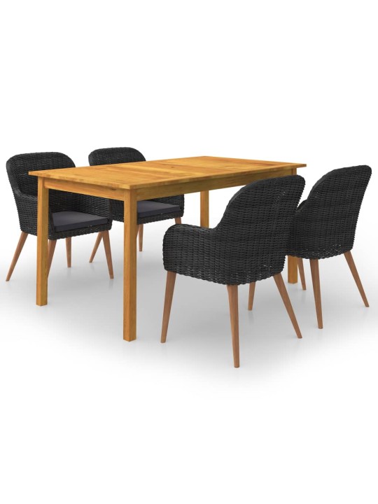 5-OSALINE AIAMÖÖBLIKOMPLEKT, MUST