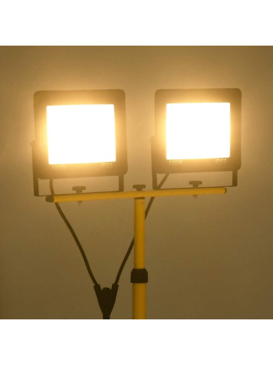STATIIVIGA LED PROŽEKTOR, 2 X 100 W, SOE VALGE