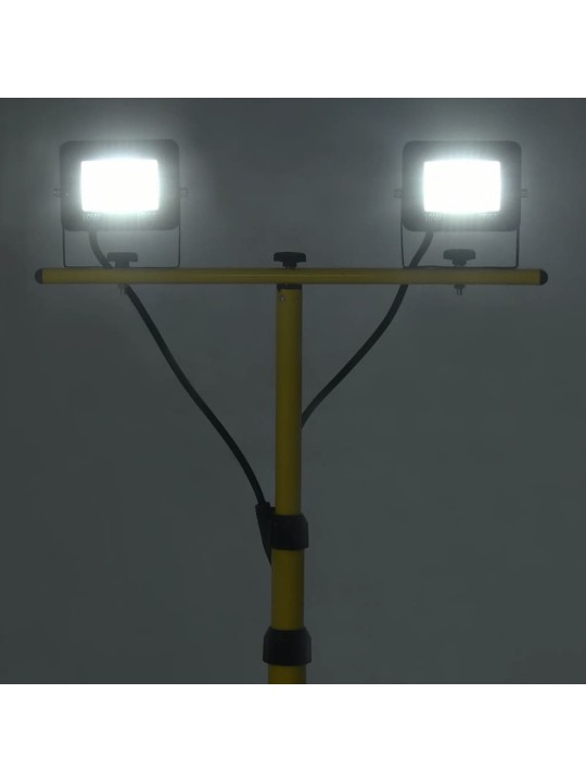 Statiiviga LED prožektor, 2 x 10 w, külm valge