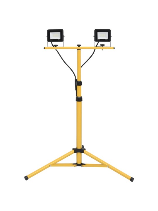 STATIIVIGA LED PROŽEKTOR, 2 X 20 W, KÜLM VALGE