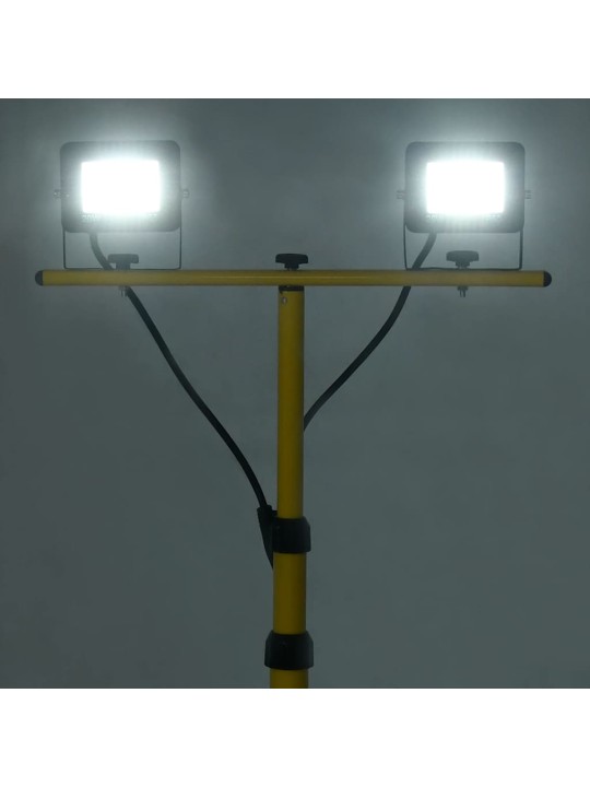 STATIIVIGA LED PROŽEKTOR, 2 X 20 W, KÜLM VALGE