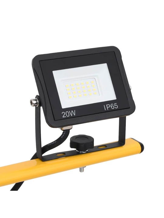 STATIIVIGA LED PROŽEKTOR, 2 X 20 W, KÜLM VALGE