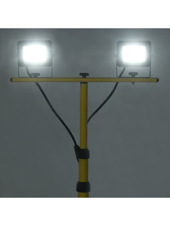 STATIIVIGA LED PROŽEKTOR, 2 X 30 W, KÜLM VALGE
