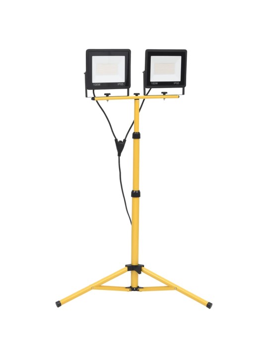 STATIIVIGA LED PROŽEKTOR, 2 X 100 W, KÜLM VALGE