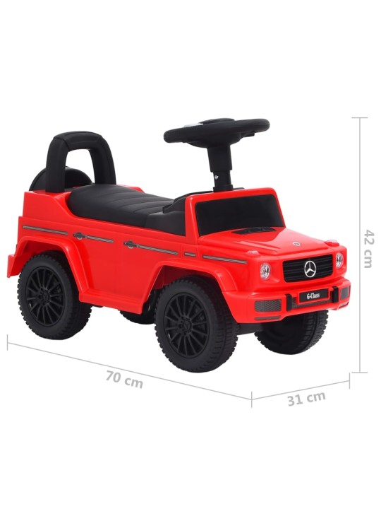 Laste mänguauto mercedes benz g63, punane