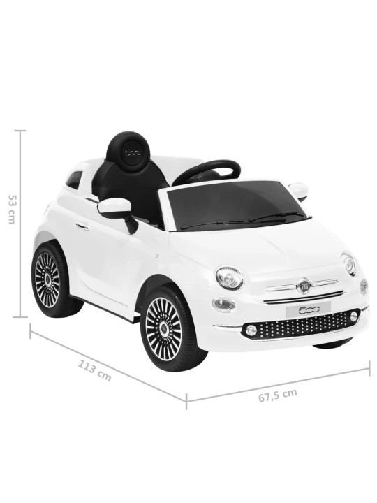 Elektriauto fiat 500 valge