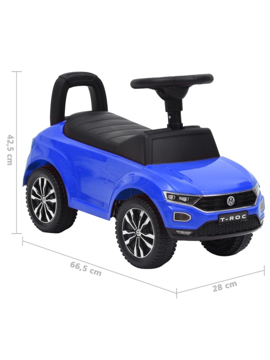 Pealeistutav mänguauto volkswagen t-roc, sinine