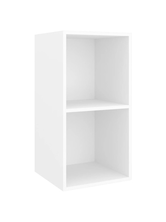 Seina telerikapp, valge, 37 x 37 x 72 cm, puitlaastplaat