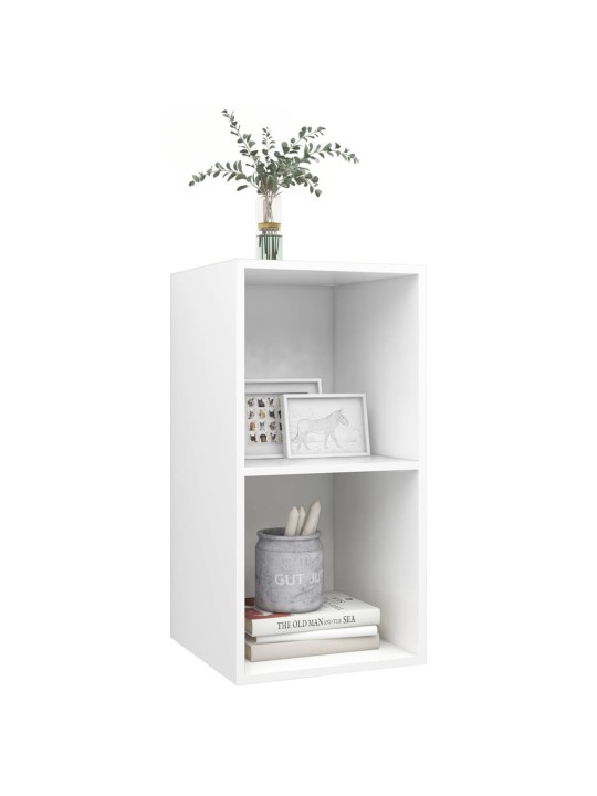 Seina telerikapp, valge, 37 x 37 x 72 cm, puitlaastplaat