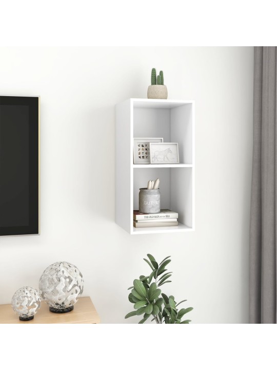 Seina telerikapp, valge, 37 x 37 x 72 cm, puitlaastplaat