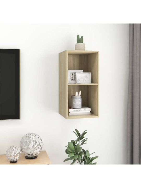 Seina telerikapp, sonoma tamm, 37 x 37 x 72 cm, puitlaastplaat