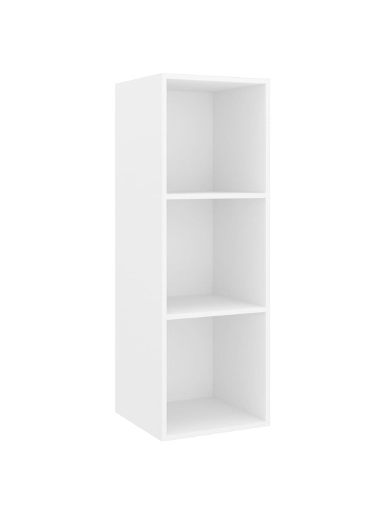 Seina telerikapp, valge, 37 x 37 x 107 cm, puitlaastplaat