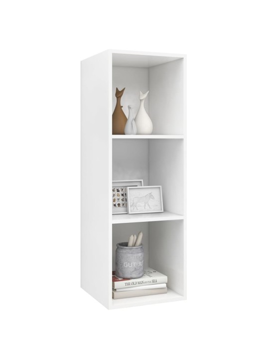 Seina telerikapp, valge, 37 x 37 x 107 cm, puitlaastplaat